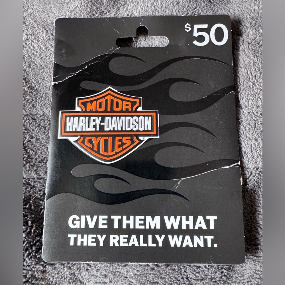 Harley-Davidson Gift Card Worth $50.